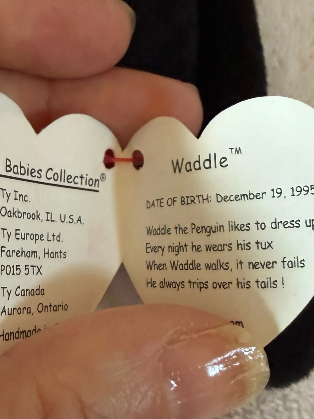 3 Ty  beanie babies bundle birds waddle, pinky and puffer w tags MWMT